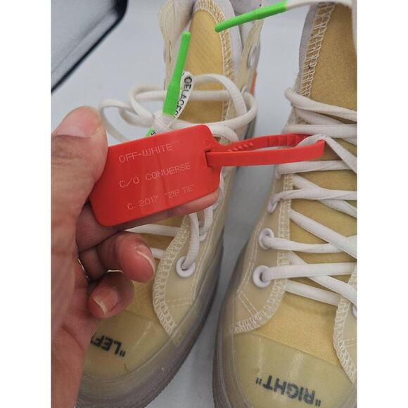 X Converse Chuck 70
"Vulcanized" High-Top Sneakers In White/Clear - Picture 3 of 10